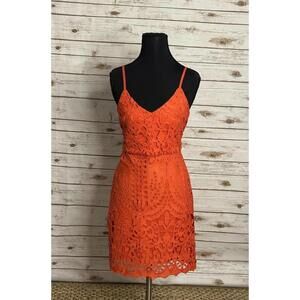Lulus Perfect Love sleeveless lace sheath mini dress Size Small